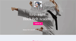 Desktop Screenshot of blackbeltacademys.com
